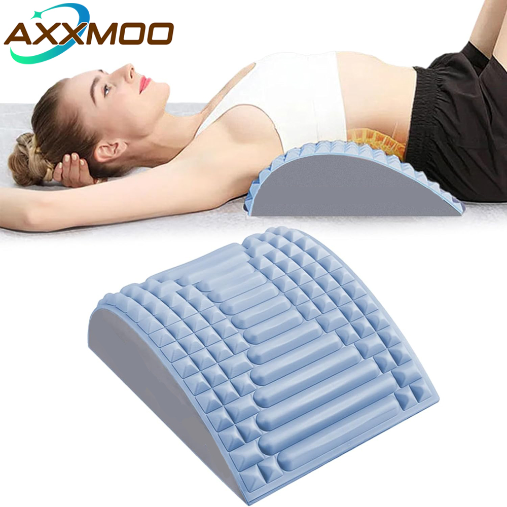 Posture Corrector Back - 腰痛緩和、腰椎サポート、椎間板ヘルニア、坐骨神経痛緩和、姿勢矯正、脊柱管狭窄症に効果的な背中用ストレッチピロー。