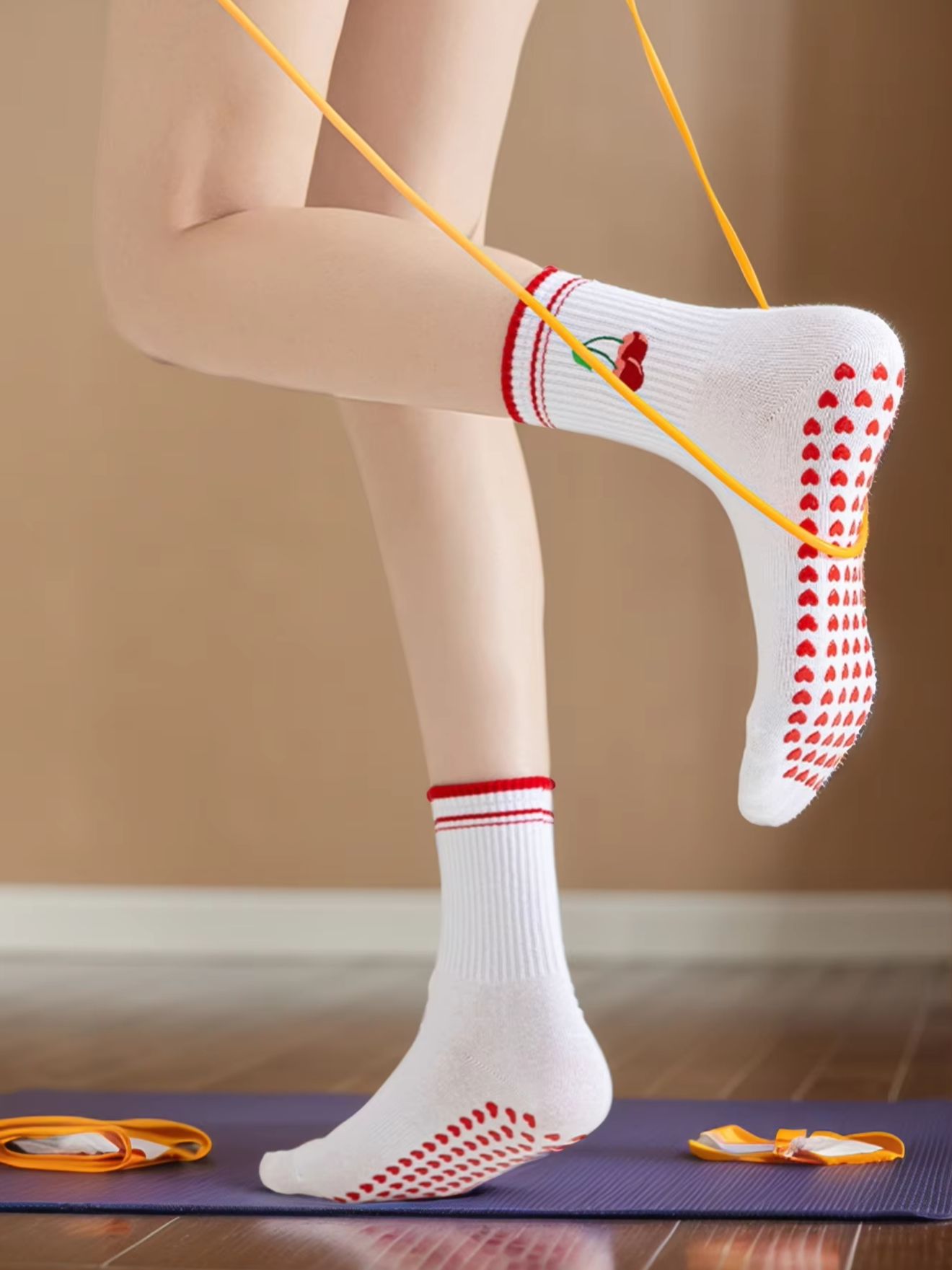 1組のクロスボーダープロフェッショナルヨガソックス、コットン - Yoga Of Fitness のレビューと価格