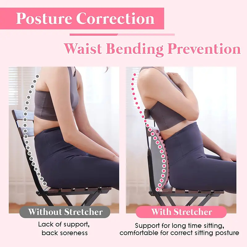 腰痛緩和治療ストレッチ器具 背中ストレッチ枕 慢性腰椎サポー - Posture Corrector Back のレビューと価格